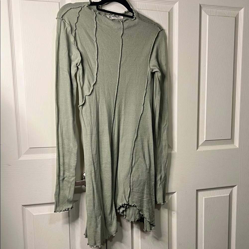 We The Free Sage Green Ribbed Dress/Tunic
